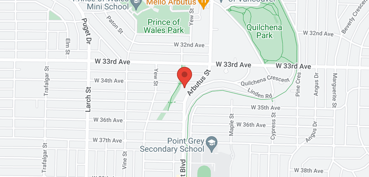 map of 2126 W 34TH AVENUE